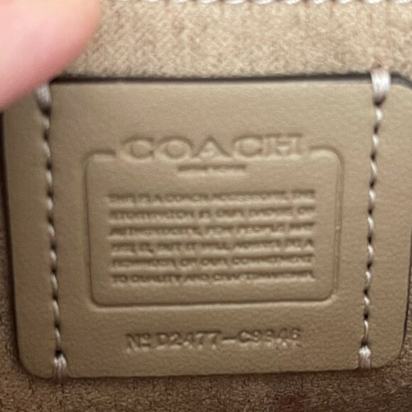 Coach Mini Klare Crossbody Bag In Signature Canvas/Gold/Sand/Chalk - Picture 15 of 16